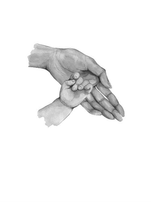 Poster - Mamma & 1 mindre barn